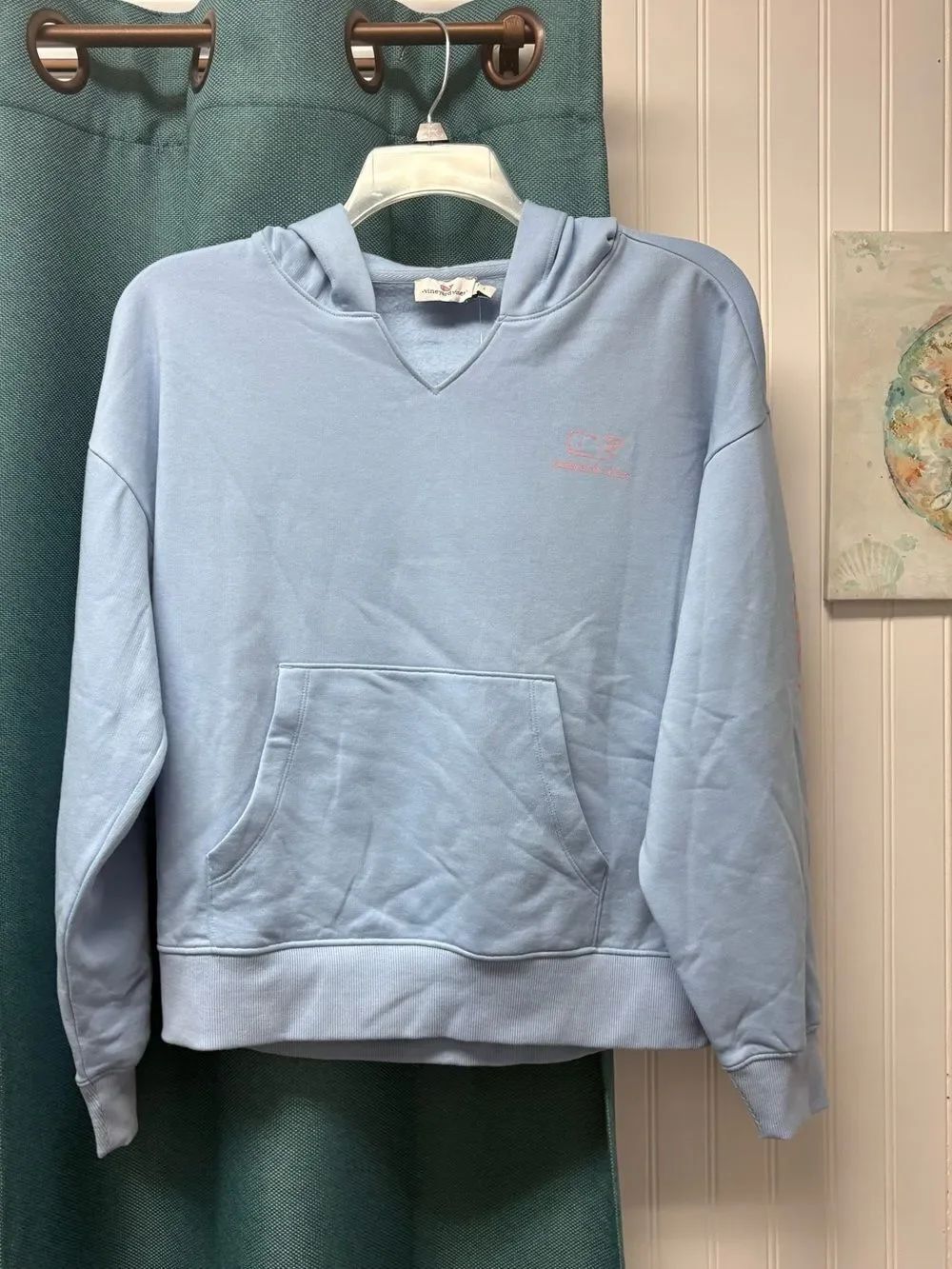 NET Vineyard Vines Light Blue Sweatshirt/Hoodie Size Large